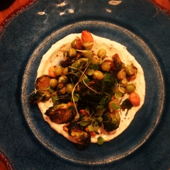 Brussels Sprout Salad, Sprouted Legumes