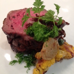 Bison Ribeye, Sunchokes, Cauliflower