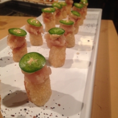 Tuna Tartare Parmesan Crisps